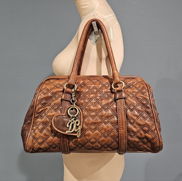 D&G Bags Dg Dolce Gabbana Quilted Brown Leather Susanne Large